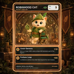 Robinhood Cat Collector Card #4312