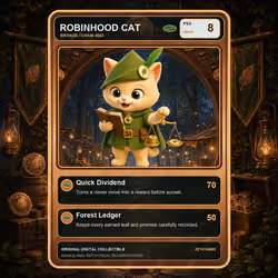 Robinhood Cat Collector Card #2141