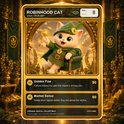 Robinhood Cat Collector Card #3121