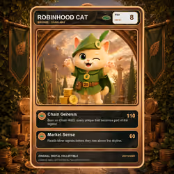 Robinhood Cat Collector Card #4313