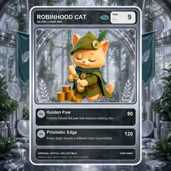 Robinhood Cat Collector Card #2201