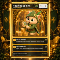 Robinhood Cat Collector Card #2142