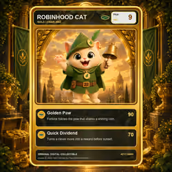 Robinhood Cat Collector Card #2117