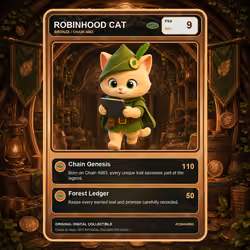 Robinhood Cat Collector Card #2284