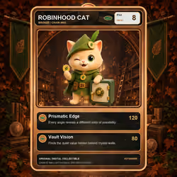 Robinhood Cat Collector Card #2116