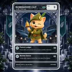 Robinhood Cat Collector Card #3078