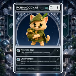 Robinhood Cat Collector Card #3077