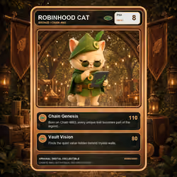 Robinhood Cat Collector Card #2094