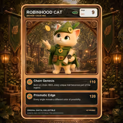 Robinhood Cat Collector Card #2145