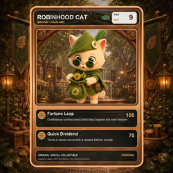 Robinhood Cat Collector Card #2202
