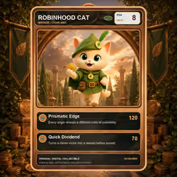 Robinhood Cat Collector Card #3106