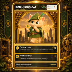 Robinhood Cat Collector Card #3120