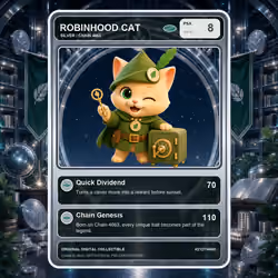 Robinhood Cat Collector Card #2127