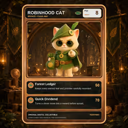 Robinhood Cat Collector Card #2283