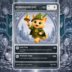 Robinhood Cat Collector Card #3577