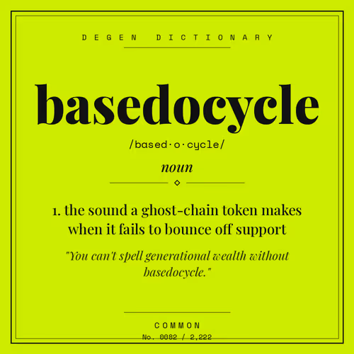 Degen Dictionary #82 · basedocycle