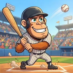 Rusty the Cartoon Hitting Baseball #19