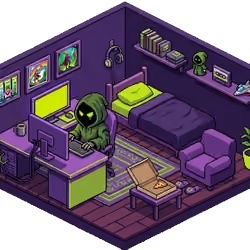 Pixel Hood Room · Mini #304