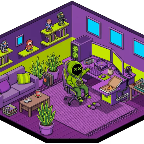 Pixel Hood Room · Mini #1113