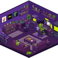 Pixel Hood Room · Mini #1211