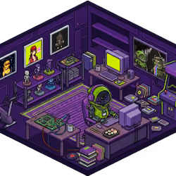 Pixel Hood Room · Mini #1060