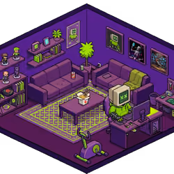 Pixel Hood Room · Mini #1299