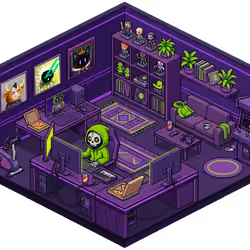Pixel Hood Room · Mini #1158