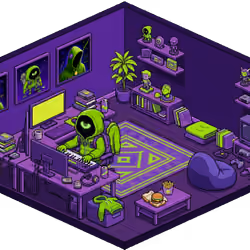 Pixel Hood Room · Mini #1251
