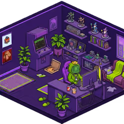 Pixel Hood Room · Mini #1286