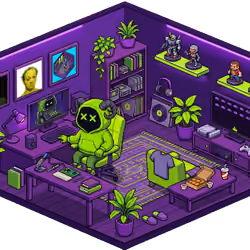 Pixel Hood Room · Mini #1155