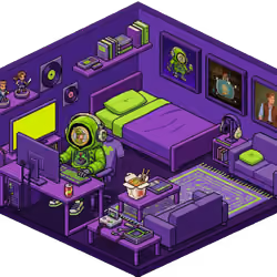 Pixel Hood Room · Mini #112