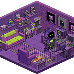 Pixel Hood Room · Mini #701