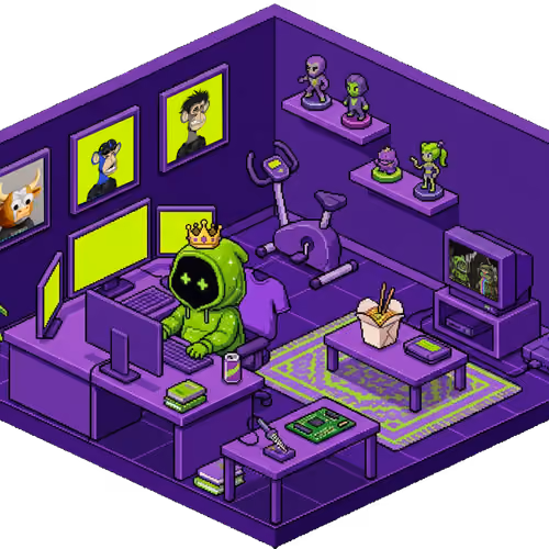 Pixel Hood Room · Mini #1032