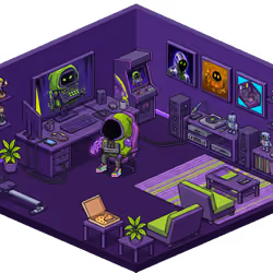 Pixel Hood Room · Mini #505