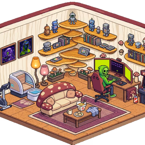 Pixel Hood Room · Clan