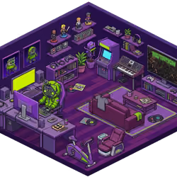 Pixel Hood Room · Mini #377