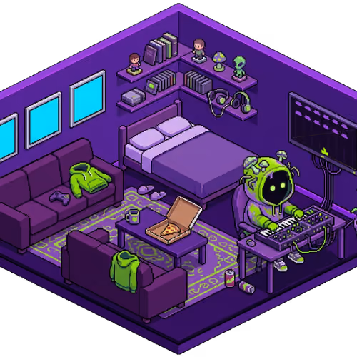 Pixel Hood Room · Mini #117