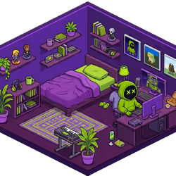 Pixel Hood Room · Mini #471