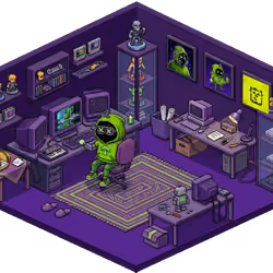 Pixel Hood Room · Mini #1273