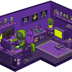 Pixel Hood Room · Mini #1198