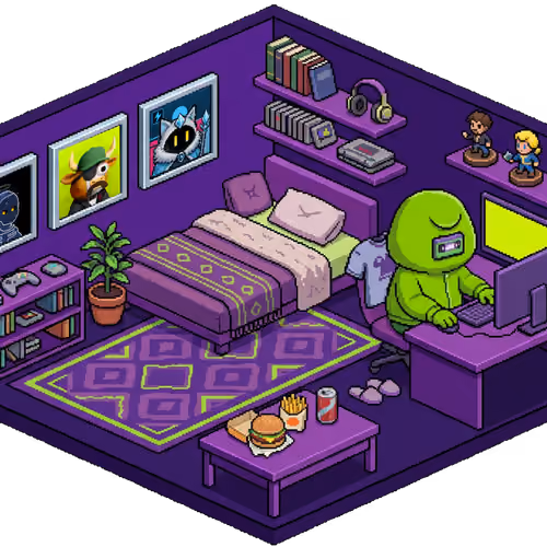 Pixel Hood Room · Mini #1097