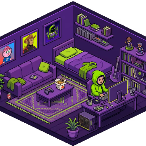 Pixel Hood Room · Mini #706