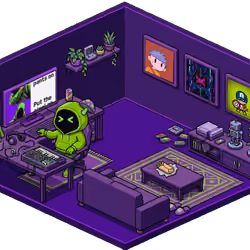 Pixel Hood Room · Mini #1262