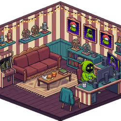 Pixel Hood Room · Mini #1288