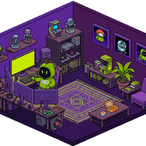 Pixel Hood Room · Mini #956