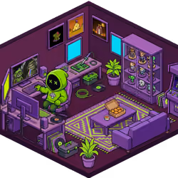 Pixel Hood Room · Mini #423