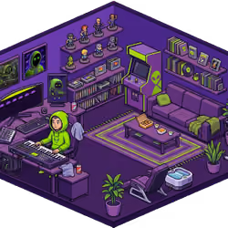 Pixel Hood Room · Mini #573