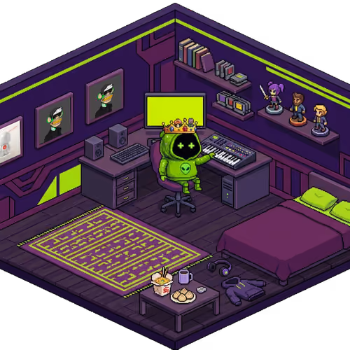 Pixel Hood Room · Mini #644