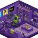 Pixel Hood Room · Mini #1224