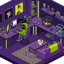 Pixel Hood Room · Mini #673